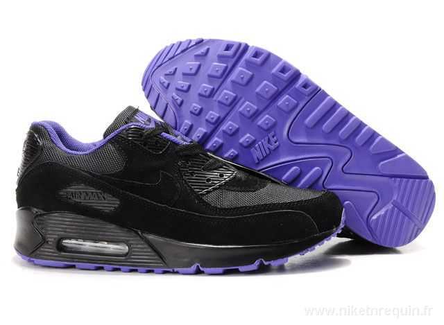 noir et violet Nike Air Max 90 (2)